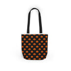 Halloween Pumpkin Black Pattern Canvas Tote Bag