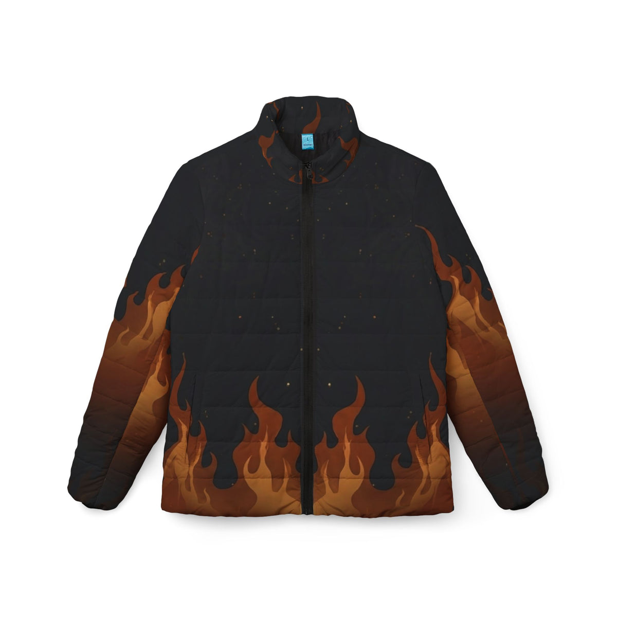 Women’s Phoenix Flame Puffer Jacket (AOP)
