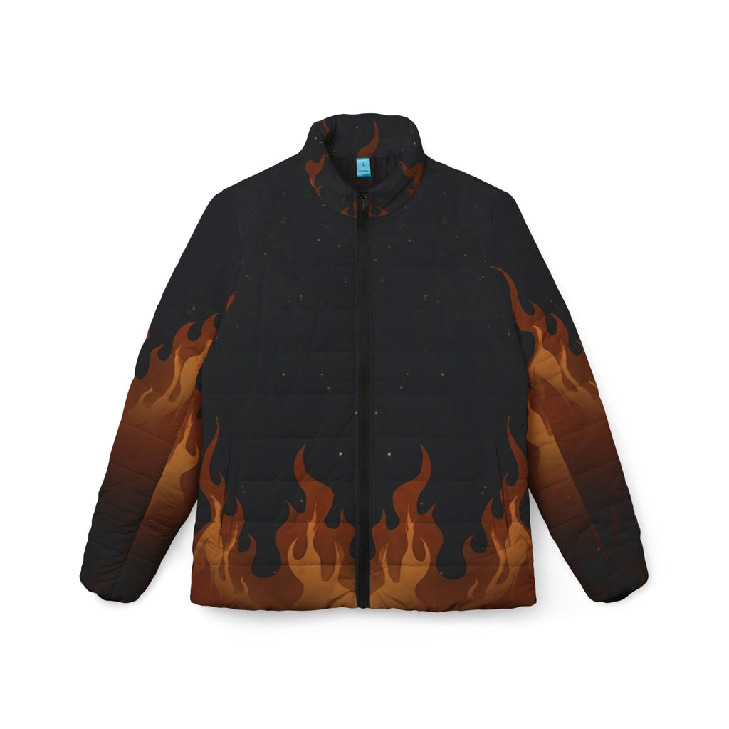 Women’s Phoenix Flame Puffer Jacket (AOP)