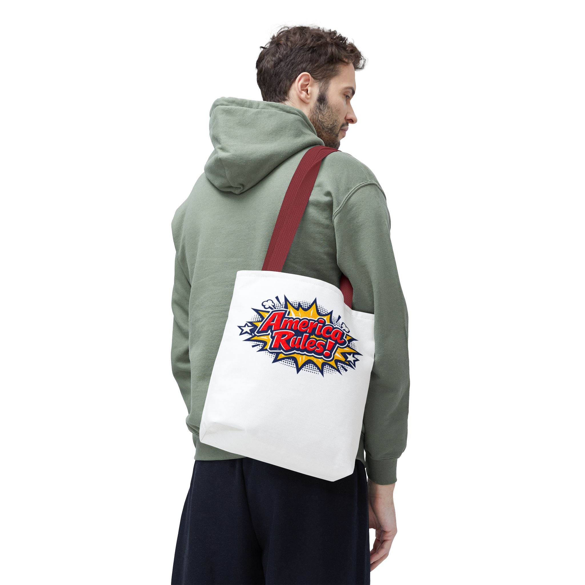 America Rules! Tote Bag — Patriotic Real American Graphic Tote