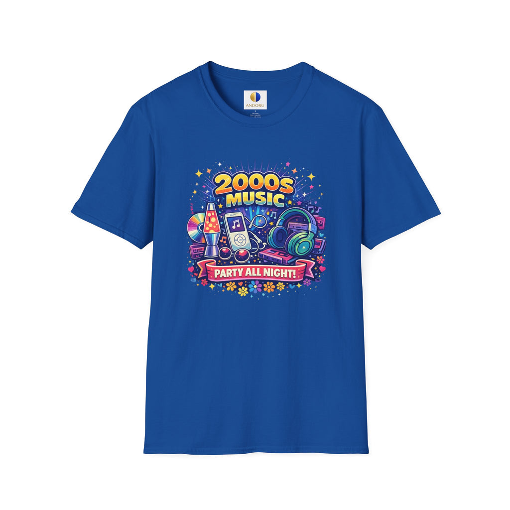 2000s Music T-Shirt — Retro Party All Night Graphic Tee