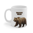 Brown Bear Coffee Mug – 11oz Ceramic Mug for Animals With Facts Series 3 Gifts