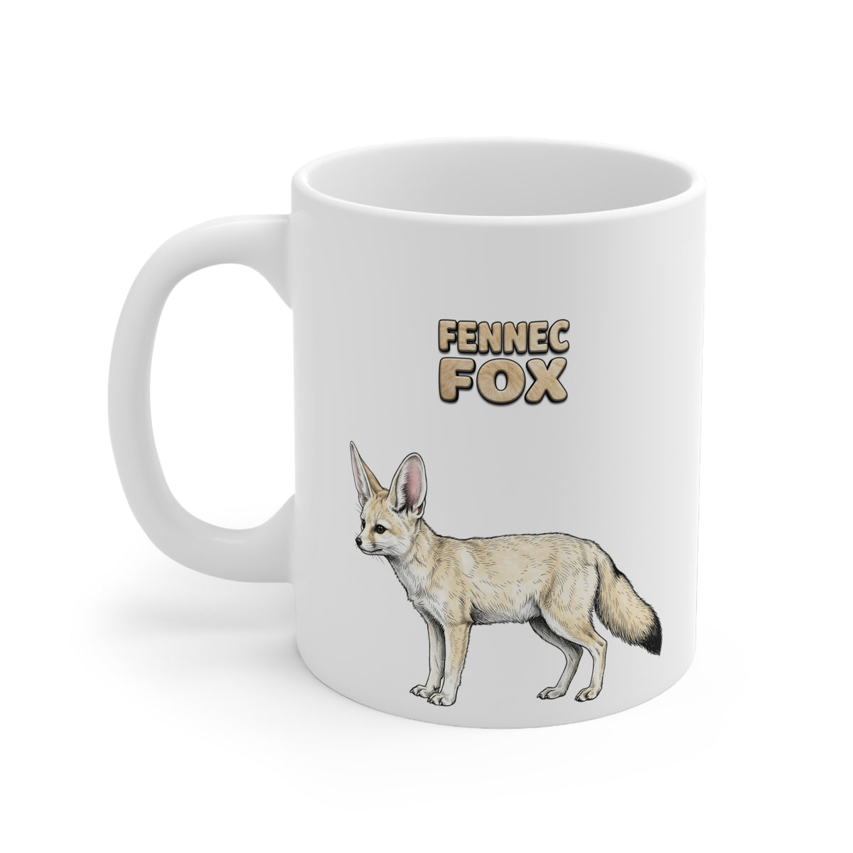Fennec Fox Coffee Mug – 11oz Ceramic Mug for Animals With Facts Series 1 Gifts