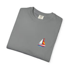 Sailboat Pocket T-Shirt — Colorful Minimal Nautical Tee
