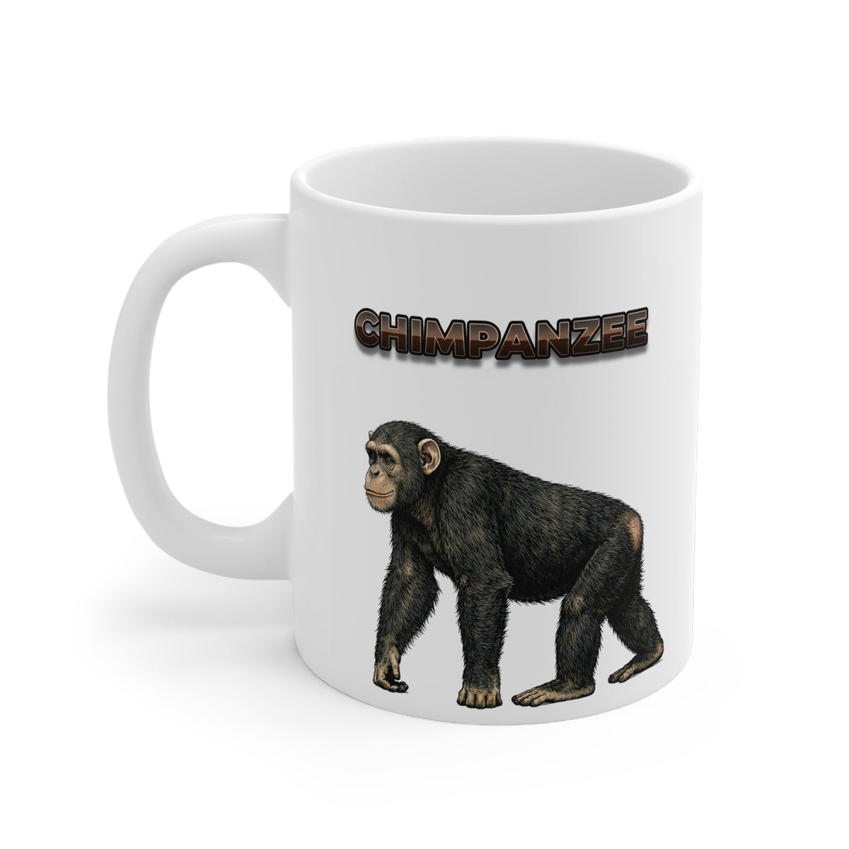 Chimpanzee Coffee Mug – 11oz Ceramic Mug for Animals With Facts Series 1 Gifts
