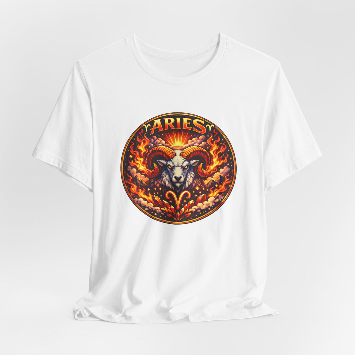 Aries Zodiac Tee — Fiery Ram Horoscope Graphic T-Shirt
