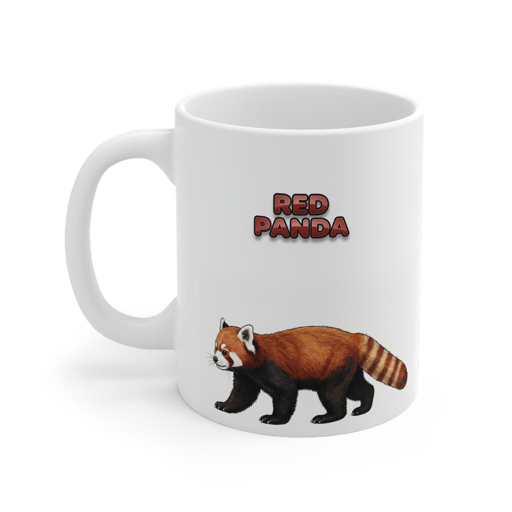 Red Panda Coffee Mug – 11oz Ceramic Mug for Animals With Facts Series 2 Gifts