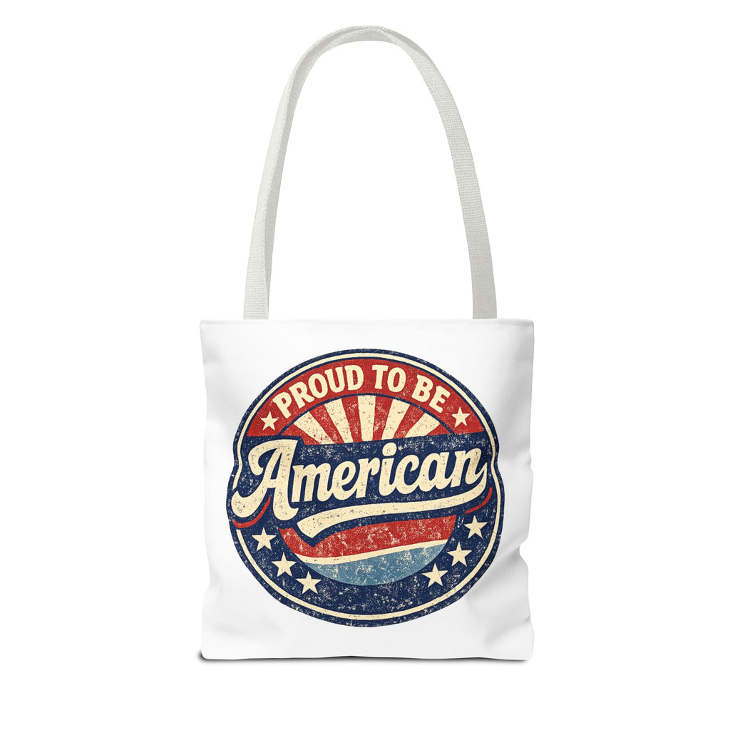 Patriotic Eagle Tote Bag - "Land of the Free Since 1776" Americana Canvas Tote