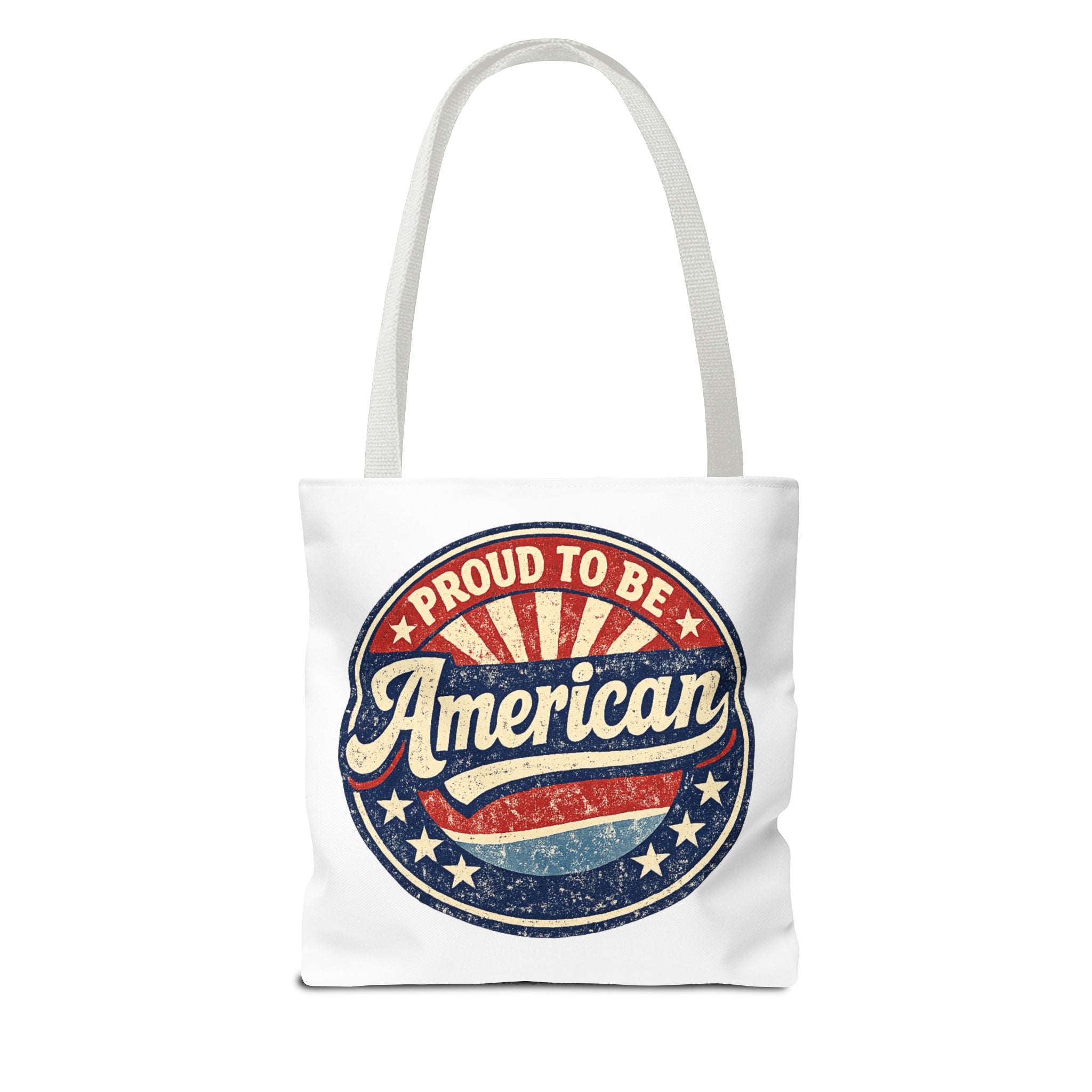 Patriotic Eagle Tote Bag - "Land of the Free Since 1776" Americana Canvas Tote