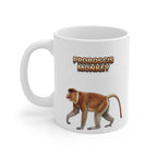 Proboscis Monkey Coffee Mug – 11oz Ceramic Mug for Animals With Facts Series 2 Gifts
