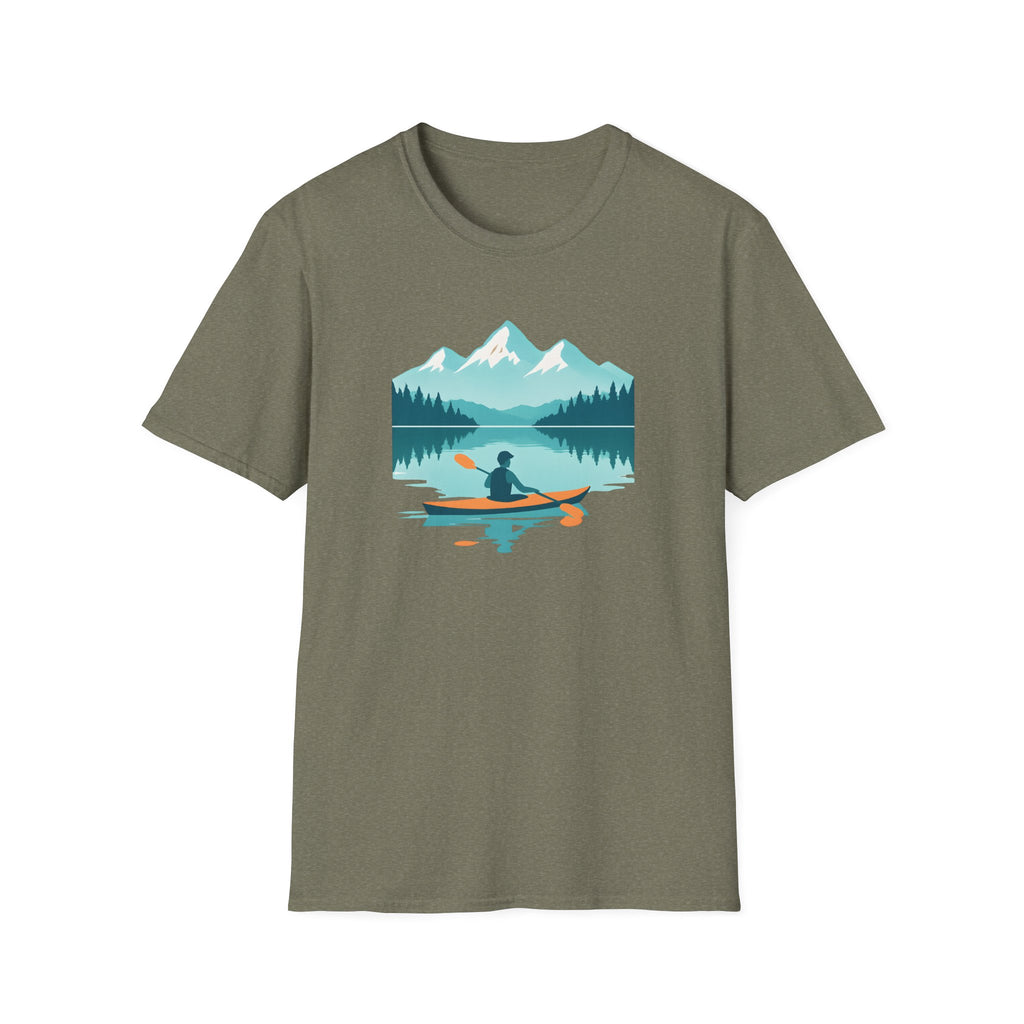 Kayak Lake T-Shirt — Mountain Reflection Outdoor Adventure Tee