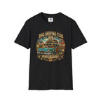 Dog Driving Club T‑Shirt — Route 66 Retro Pet Road Trip Tee