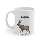 Kudu Coffee Mug – 11oz Ceramic Mug for Animals With Facts Series 1 Gifts