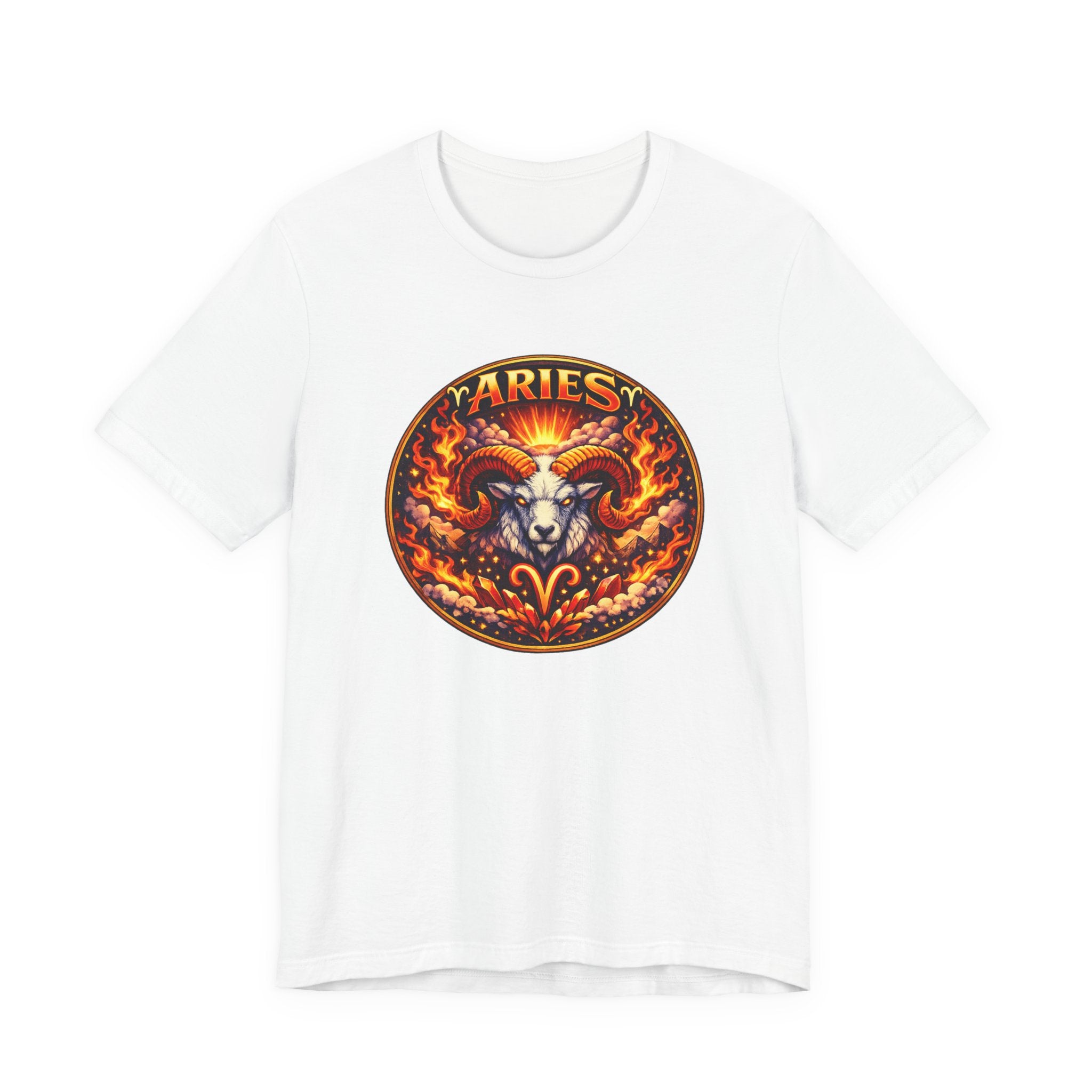 Aries Zodiac Tee — Fiery Ram Horoscope Graphic T-Shirt