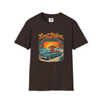 Low Rider Cruising T-Shirt — Retro Beach Car Sunset Tee