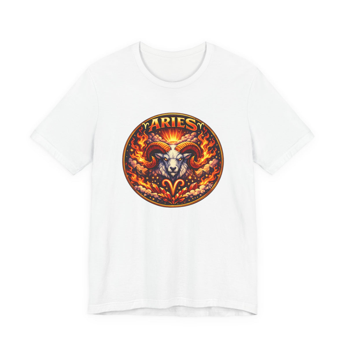 Aries Zodiac Tee — Fiery Ram Horoscope Graphic T-Shirt