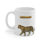 Leopard Coffee Mug – 11oz Ceramic Mug for Animals With Facts Series 1 Gifts