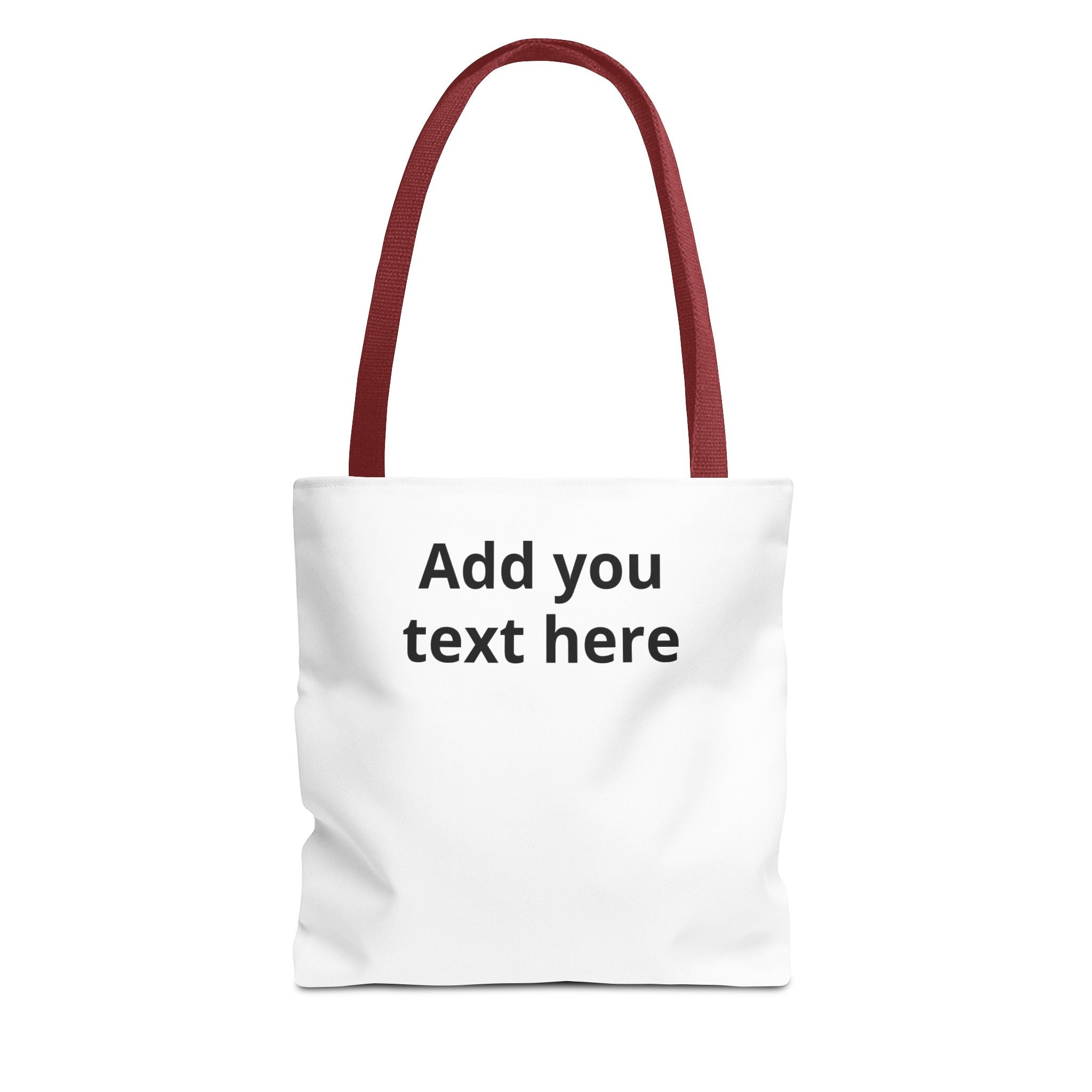 Personalized Tote Bag — Custom Text AOP Reusable Shopping Tote
