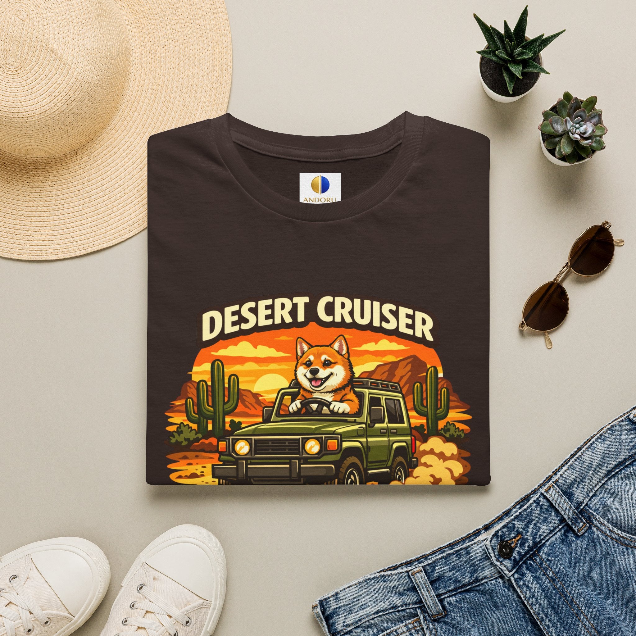 Desert Cruiser T-Shirt — Shiba Inu Off-Road Graphic Tee