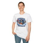 Snow Plow Cruiser T-Shirt — Husky Driving Plow Winter Tee