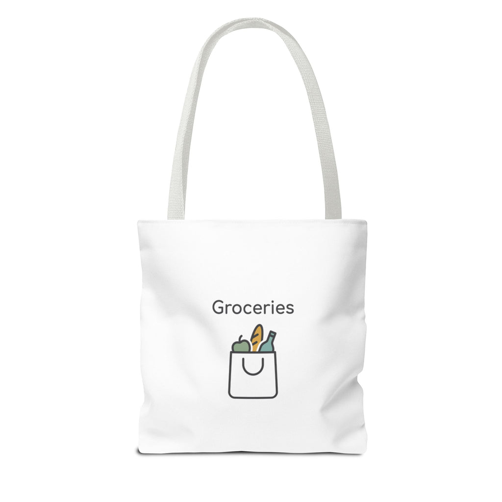 Personalized Tote Bag — Custom Text AOP Reusable Shopping Tote
