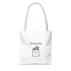 Personalized Tote Bag — Custom Text AOP Reusable Shopping Tote