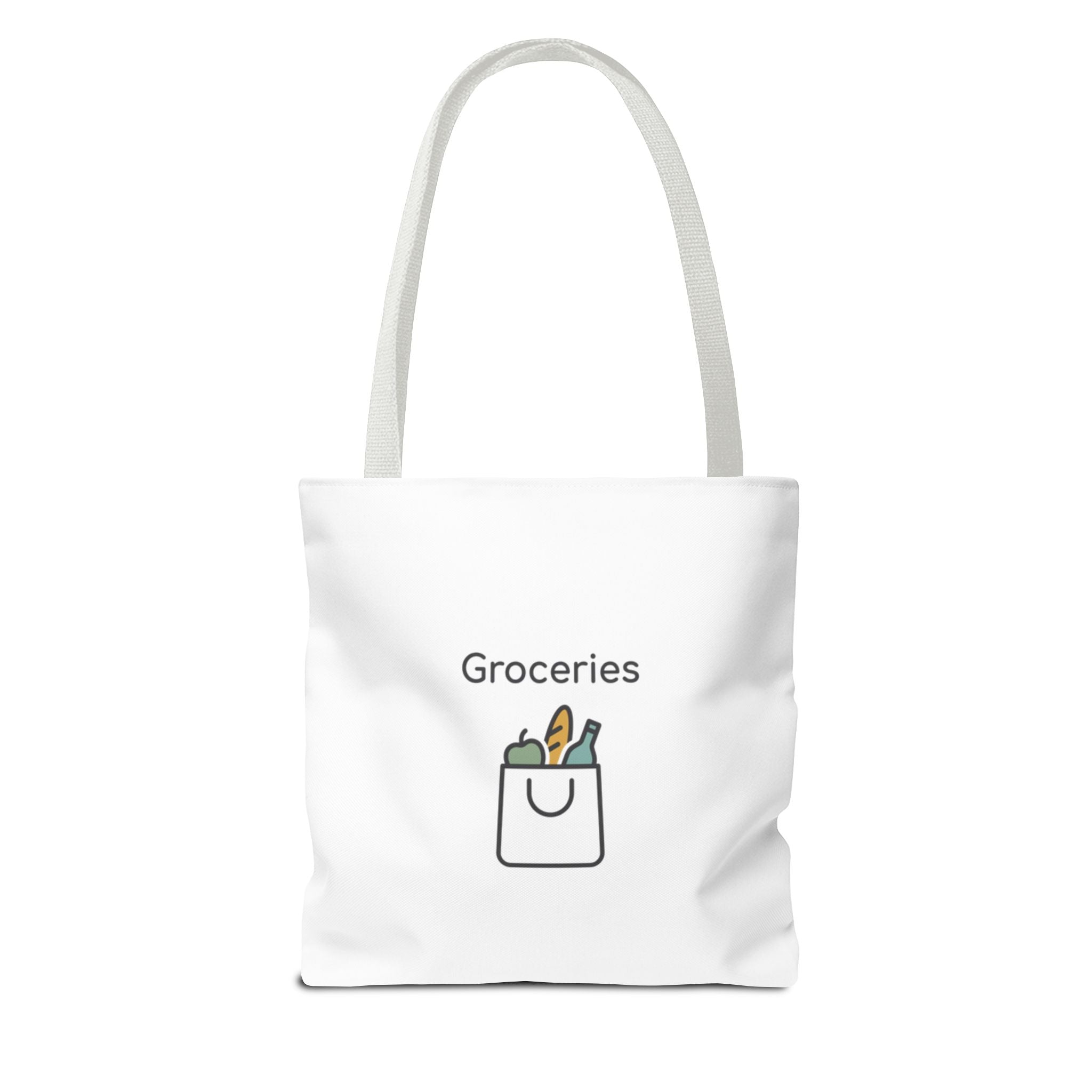 Personalized Tote Bag — Custom Text AOP Reusable Shopping Tote
