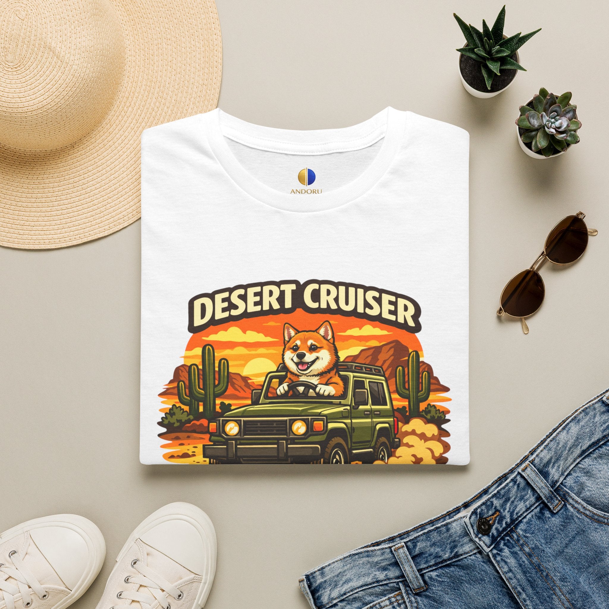 Desert Cruiser T-Shirt — Shiba Inu Off-Road Graphic Tee