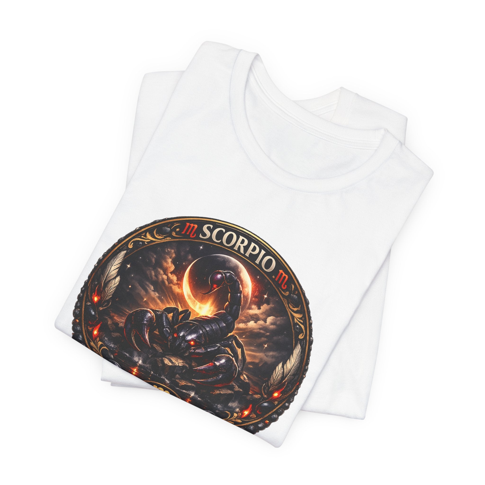 Scorpio Zodiac Tee — Fiery Scorpion Astrology T-Shirt