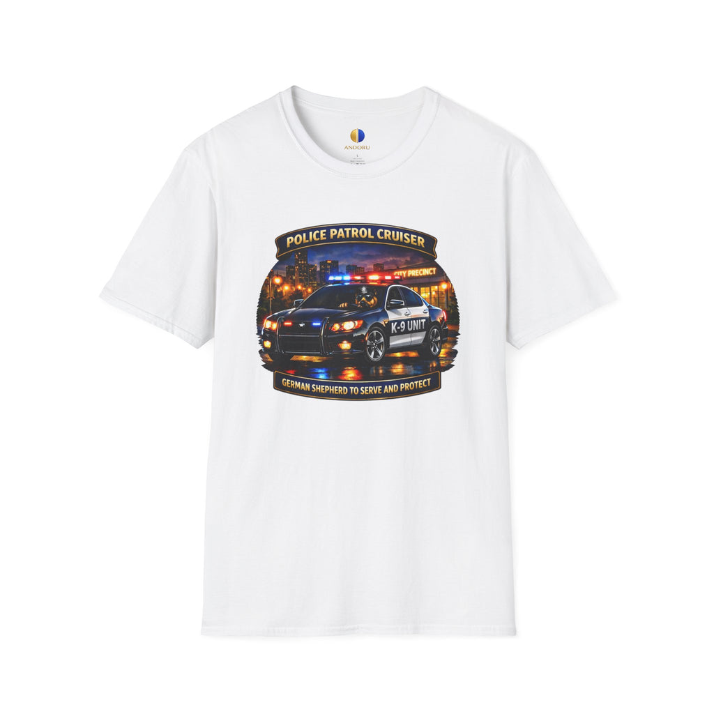 Police Patrol Cruiser K-9 Unit T-Shirt — Thin Blue Line Tribute Tee