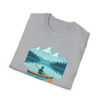 Kayak Lake T-Shirt — Mountain Reflection Outdoor Adventure Tee