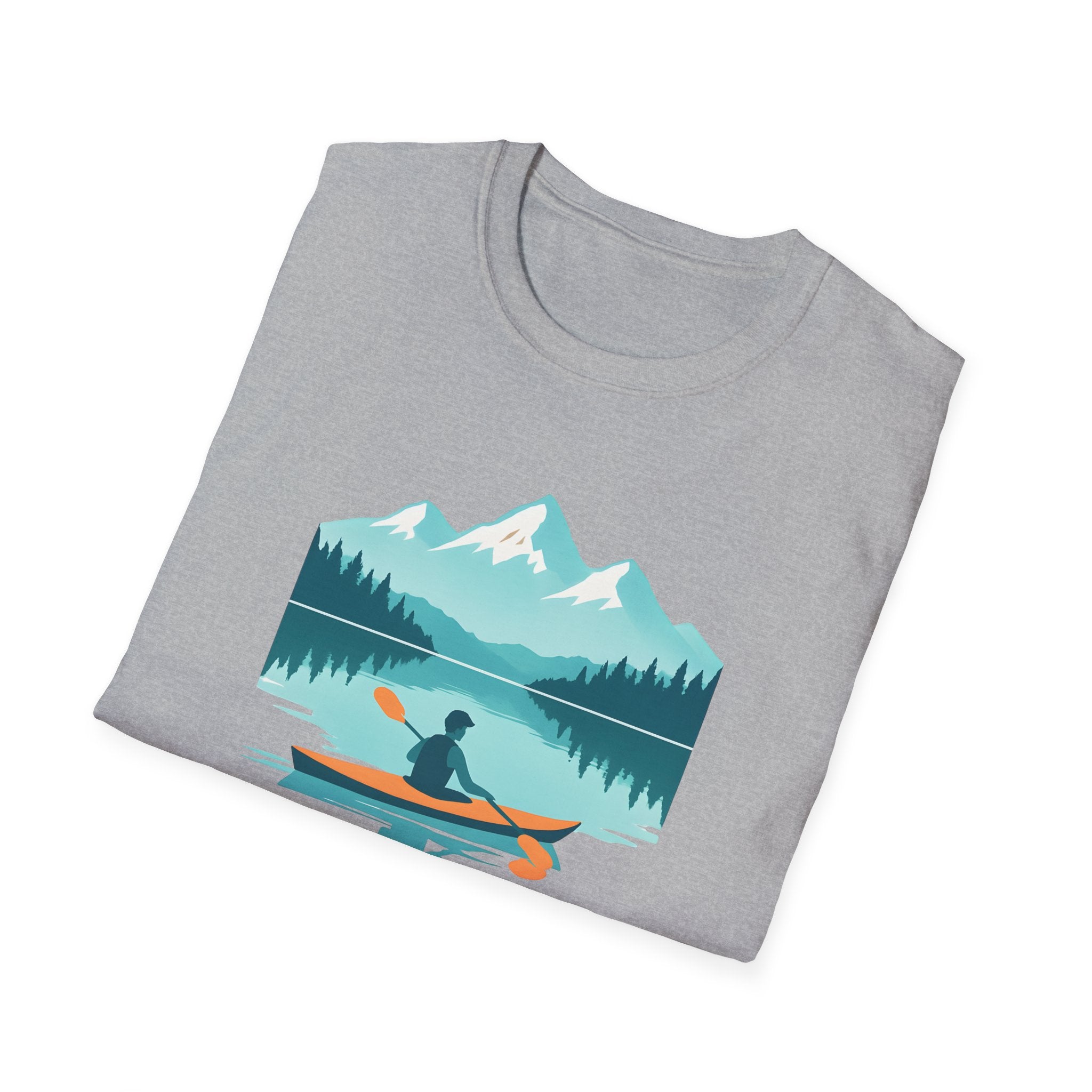 Kayak Lake T-Shirt — Mountain Reflection Outdoor Adventure Tee