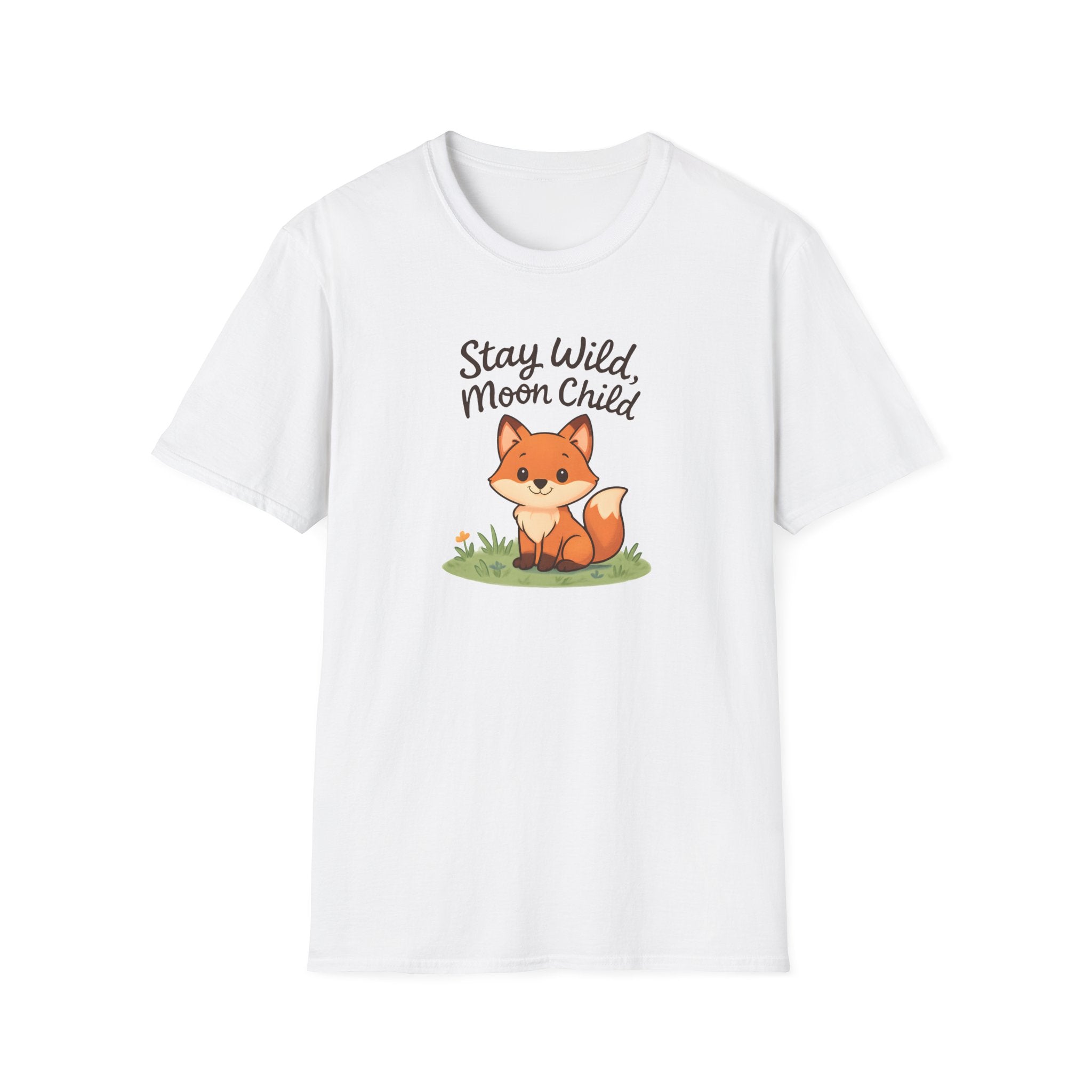 Stay Wild Moon Child Fox T-Shirt — Cute Woodland Animal Tee