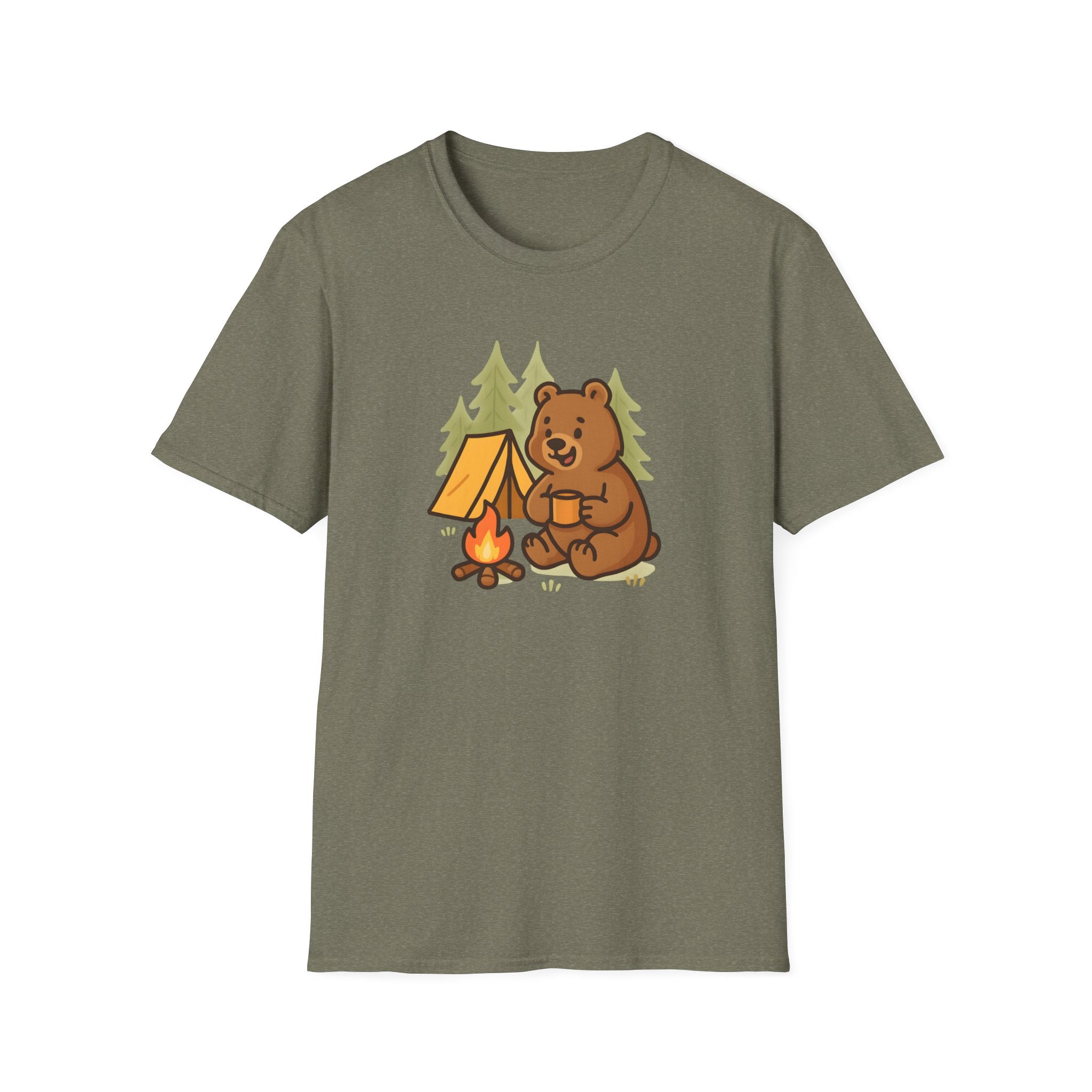 Bear at Campfire Tee