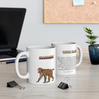Macaque Coffee Mug – 11oz Ceramic Mug for Animals With Facts Series 2 Gifts