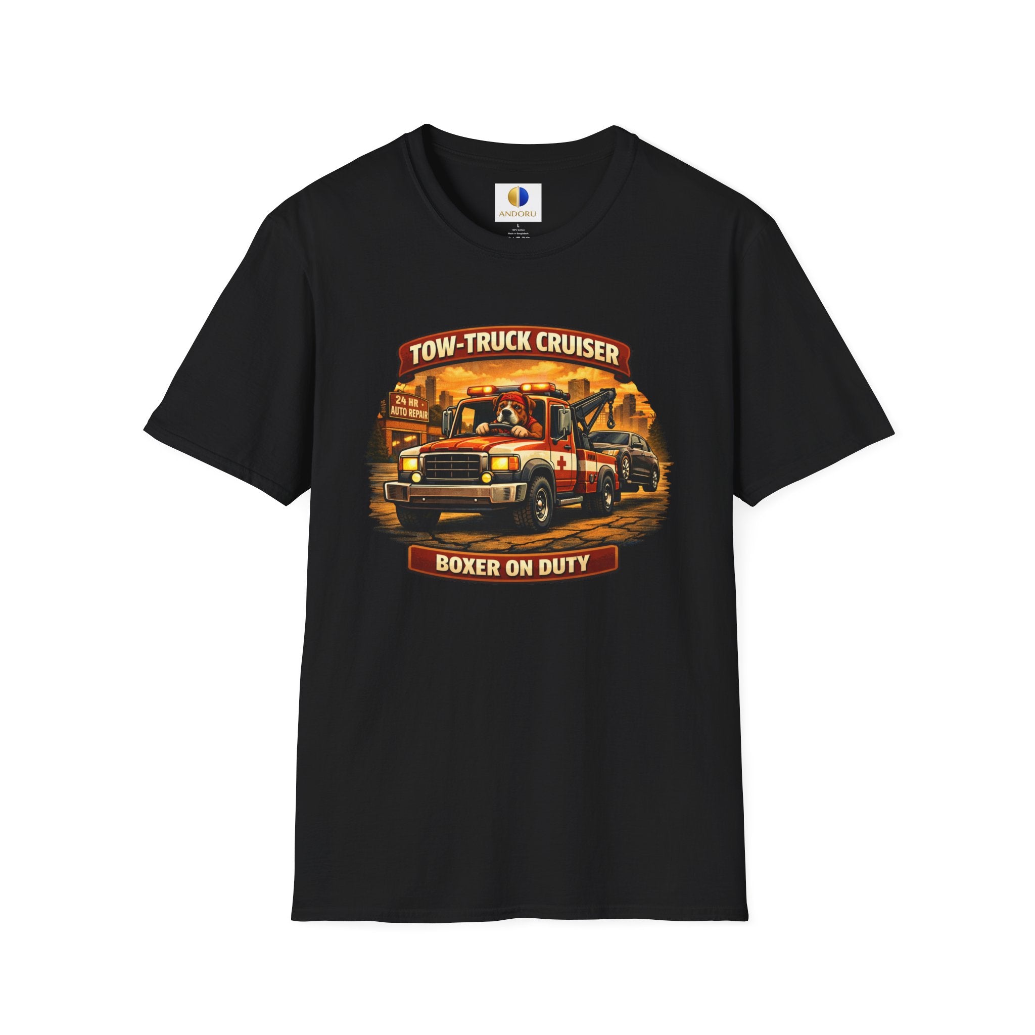 Tow-Truck Cruiser T-Shirt — Tow Truck Driver Vintage Rescue Tee