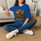 Dog Driving Club T‑Shirt — National Park Explorer Retro Pet Road Trip Tee