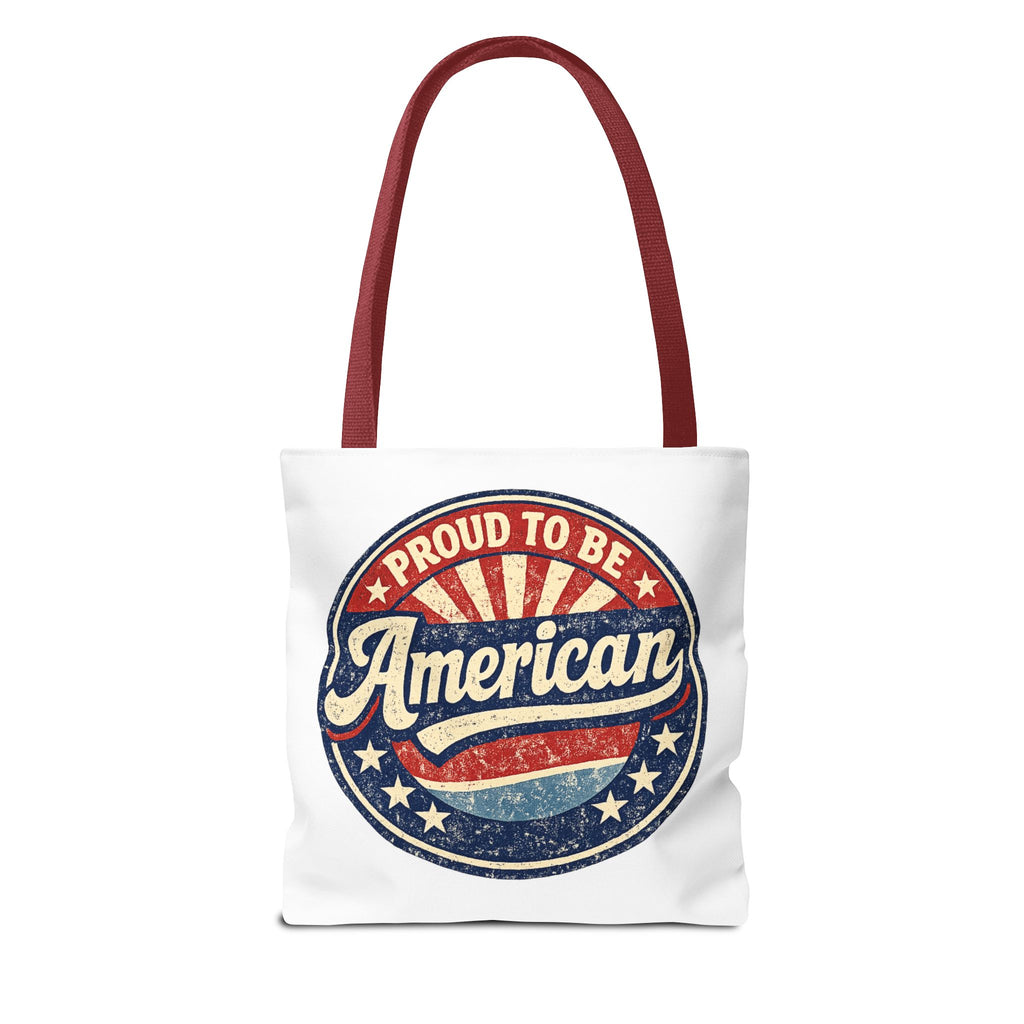 Patriotic Eagle Tote Bag - "Land of the Free Since 1776" Americana Canvas Tote