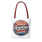 Patriotic Eagle Tote Bag - "Land of the Free Since 1776" Americana Canvas Tote