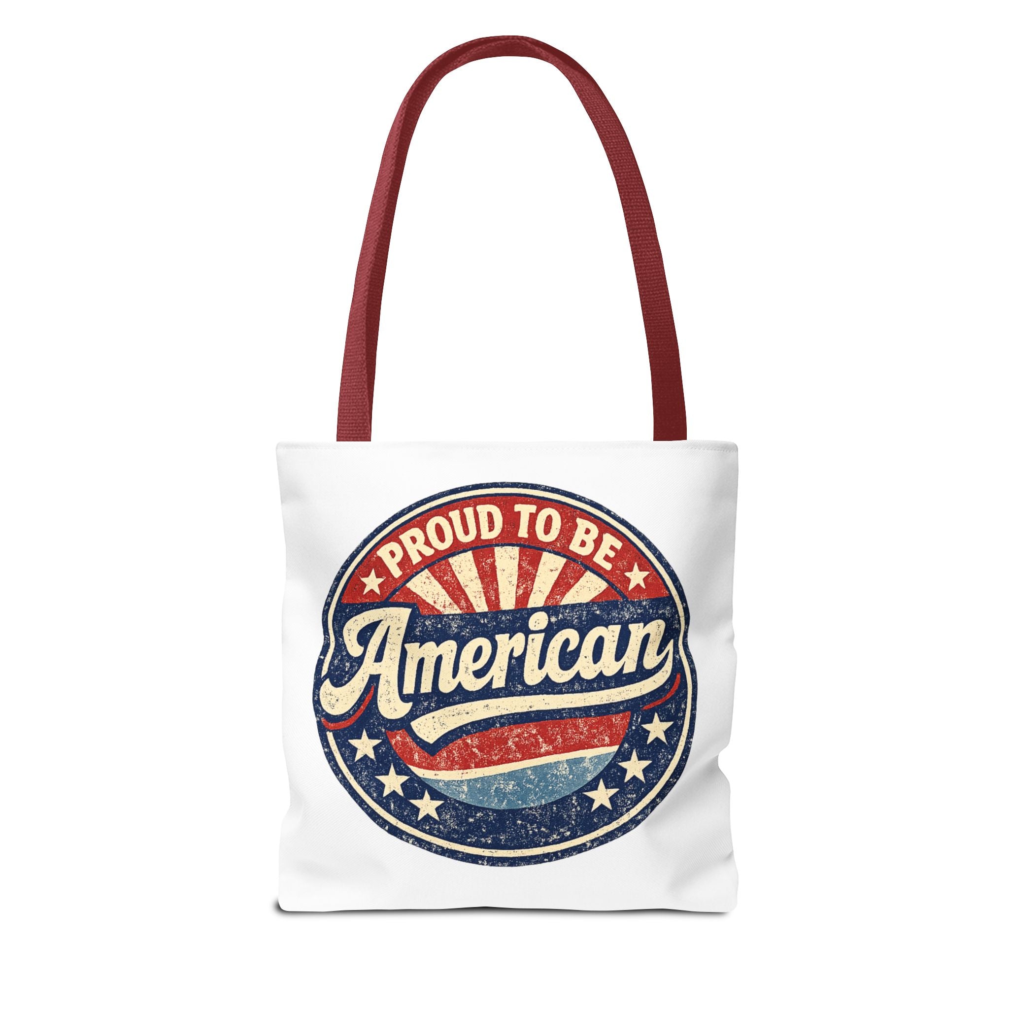 Patriotic Eagle Tote Bag - "Land of the Free Since 1776" Americana Canvas Tote