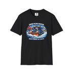 Snow Plow Cruiser T-Shirt — Husky Driving Plow Winter Tee