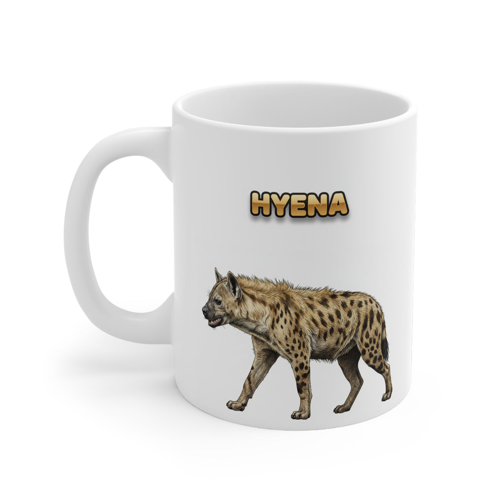 Hyena Coffee Mug – 11oz Ceramic Mug for Animals With Facts Series 1 Gifts