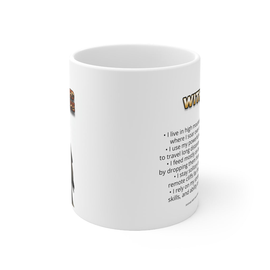 Bearded Vulture Coffee Mug – 11oz Ceramic Mug for Animals With Facts Series 3 Gifts