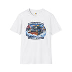Snow Plow Cruiser T-Shirt — Husky Driving Plow Winter Tee