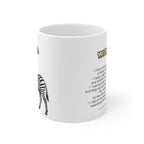 Zebra Coffee Mug – 11oz Ceramic Mug for Animals With Facts Series 1 Gifts