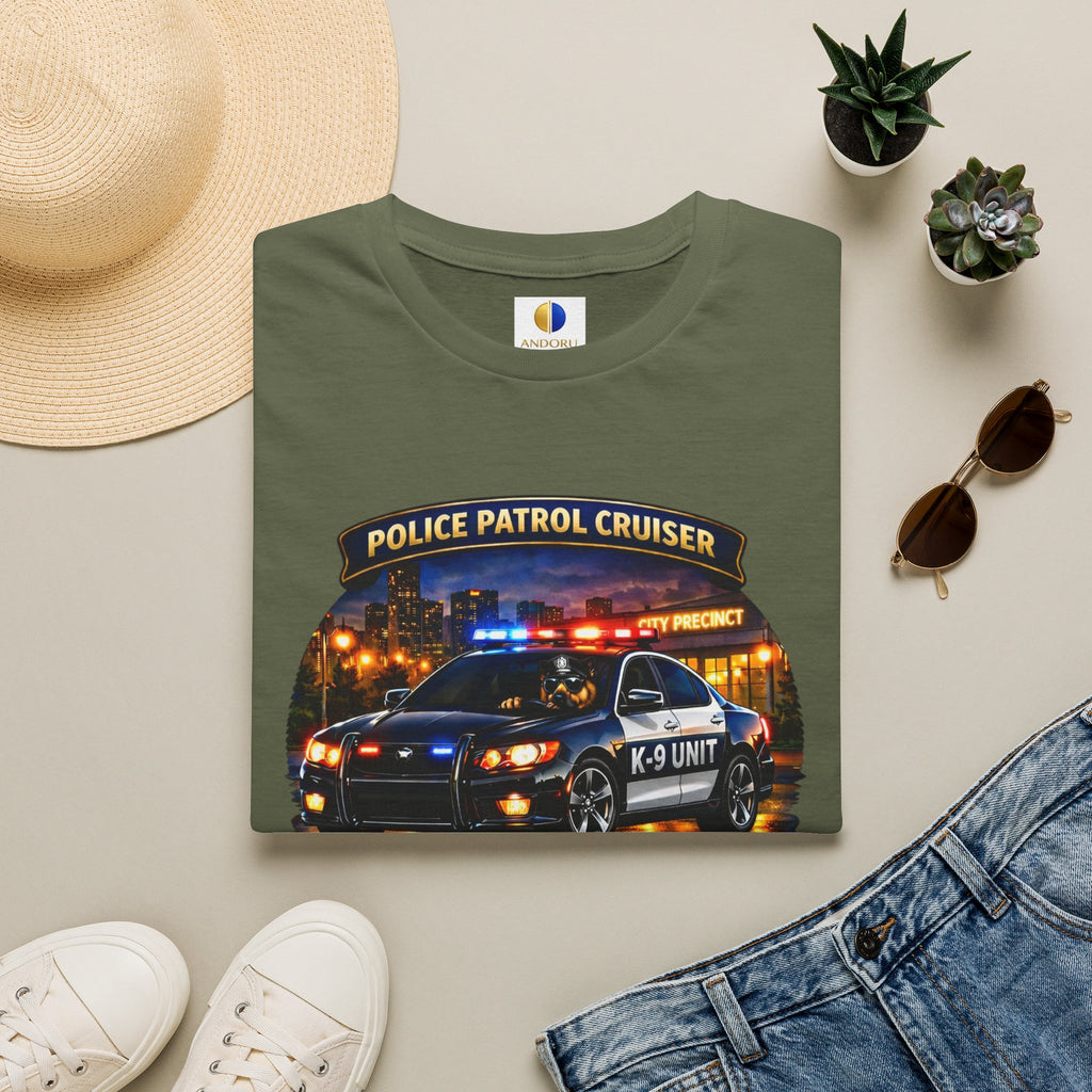 Police Patrol Cruiser K-9 Unit T-Shirt — Thin Blue Line Tribute Tee