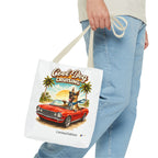 Cool Dog Cruising Tote Bag — Retro Convertible Beach Dog Beach Tote