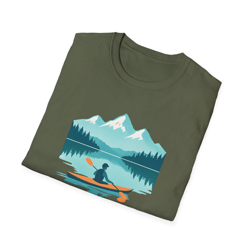 Kayak Lake T-Shirt — Mountain Reflection Outdoor Adventure Tee