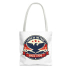 Patriotic Eagle Tote Bag - "Land of the Free Since 1776" Americana Canvas Tote