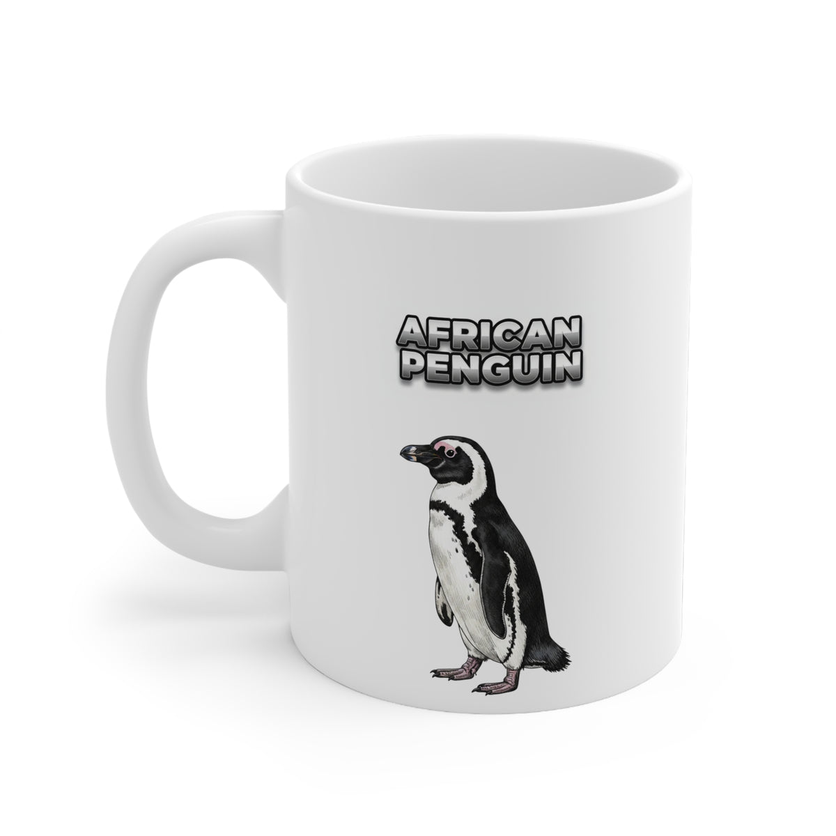 African Penguin Coffee Mug – 11oz Ceramic Mug for Animals With Facts Series 1 Gifts